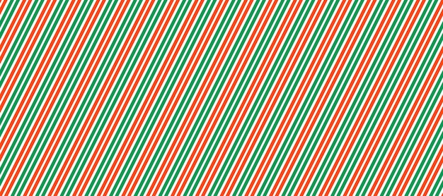 Modello senza cuciture di natale rosso e verde sfondo a strisce diagonali di zucchero filato decorazione ripetuta