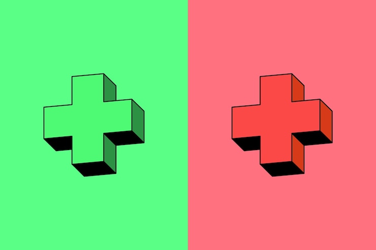 Vector red green plus healthy healing medic vector