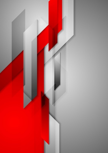 Red grey abstract hitech motion background