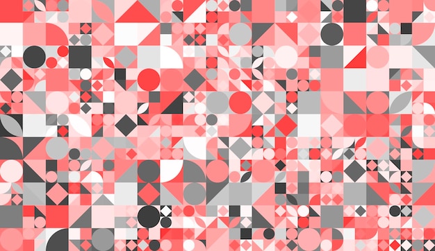 Vector a red and grey wallpaper with a lot of circles.