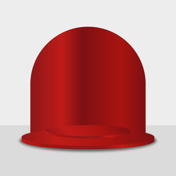 Vector a red hat with the word element on it