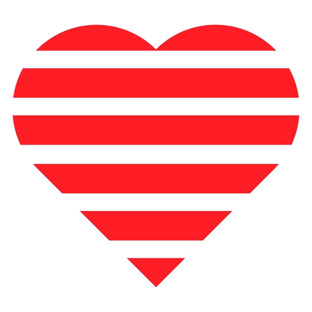 Red heart design element