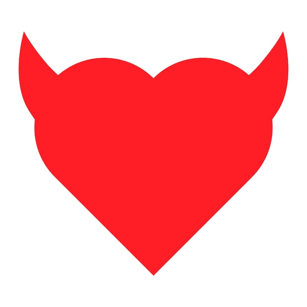 Vector red heart design element