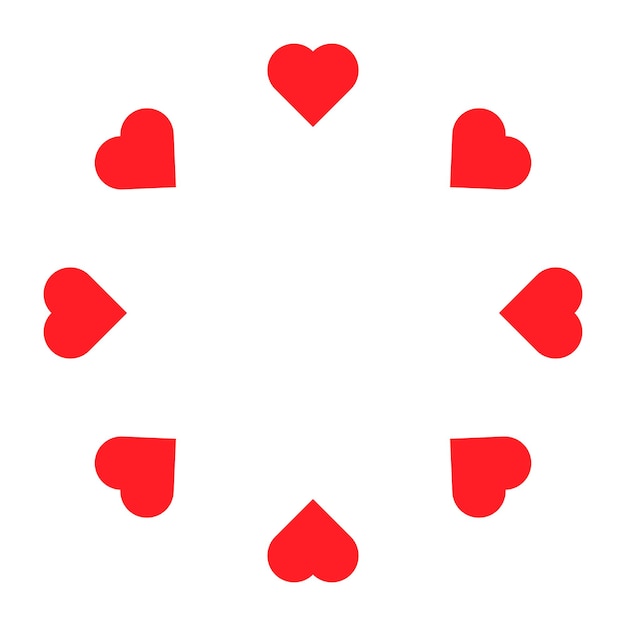 Vector red heart design element