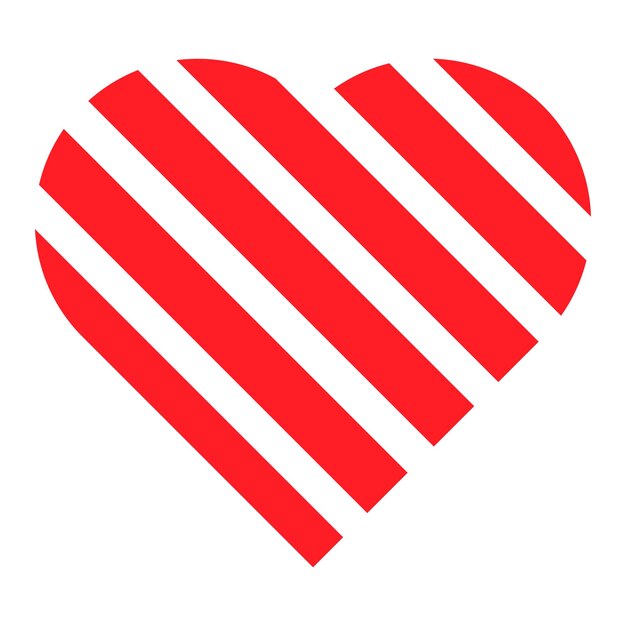 Vector red heart design element