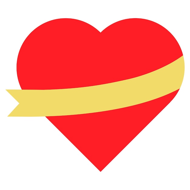 Вектор Красный символ сердца элемент дизайна для дня святого валентина