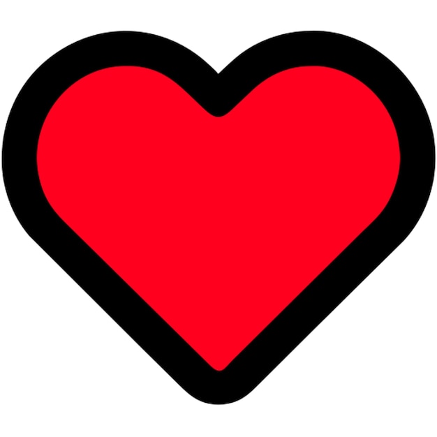 Vector red heart icon