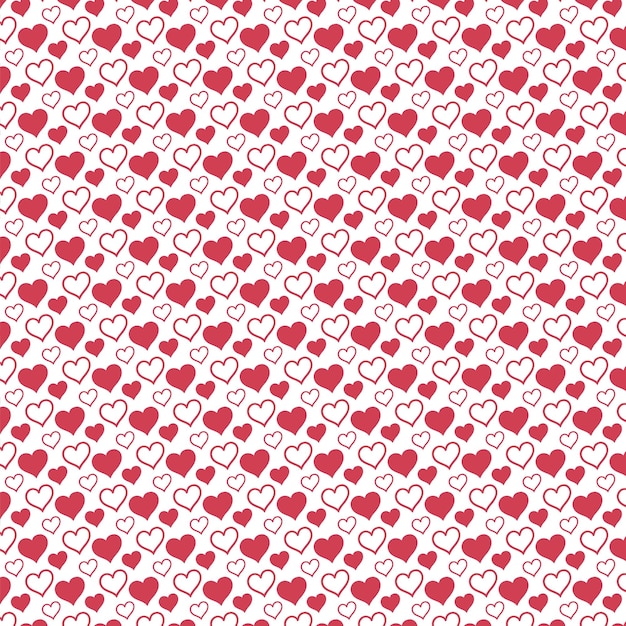 red heart pattern