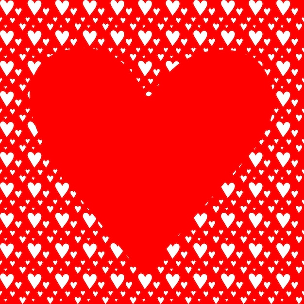 Vettore forma di cuore rosso illustrazione vettoriale del concetto love romance o valentine's day