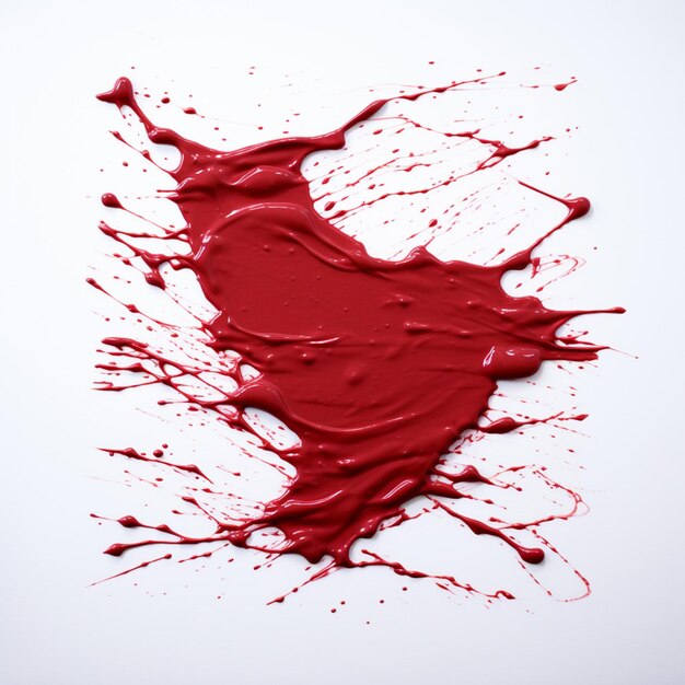 a red heart with a white background and a red heart