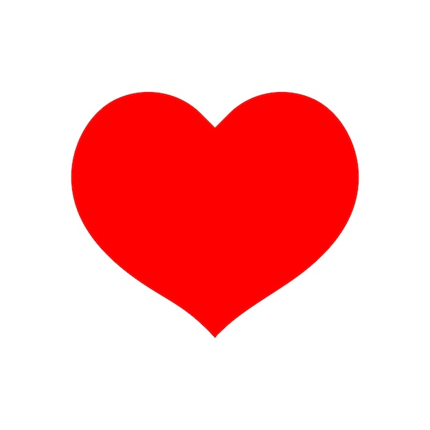 a red heart with a white background that says  heart