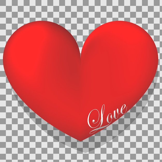 Vector red heart