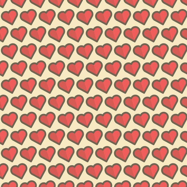Red heat seamless pattern