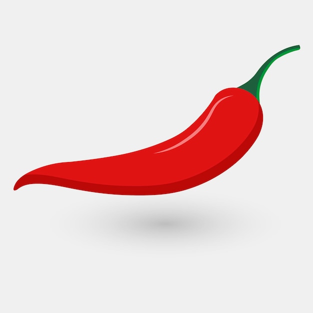 Red hot chili pepper. vector illustration