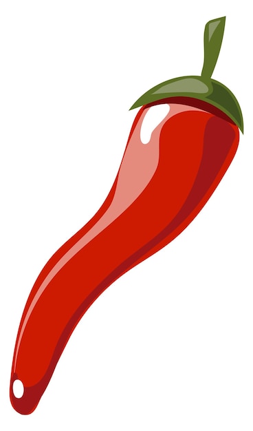 Red hot pepper Cartoon spicy chili icon