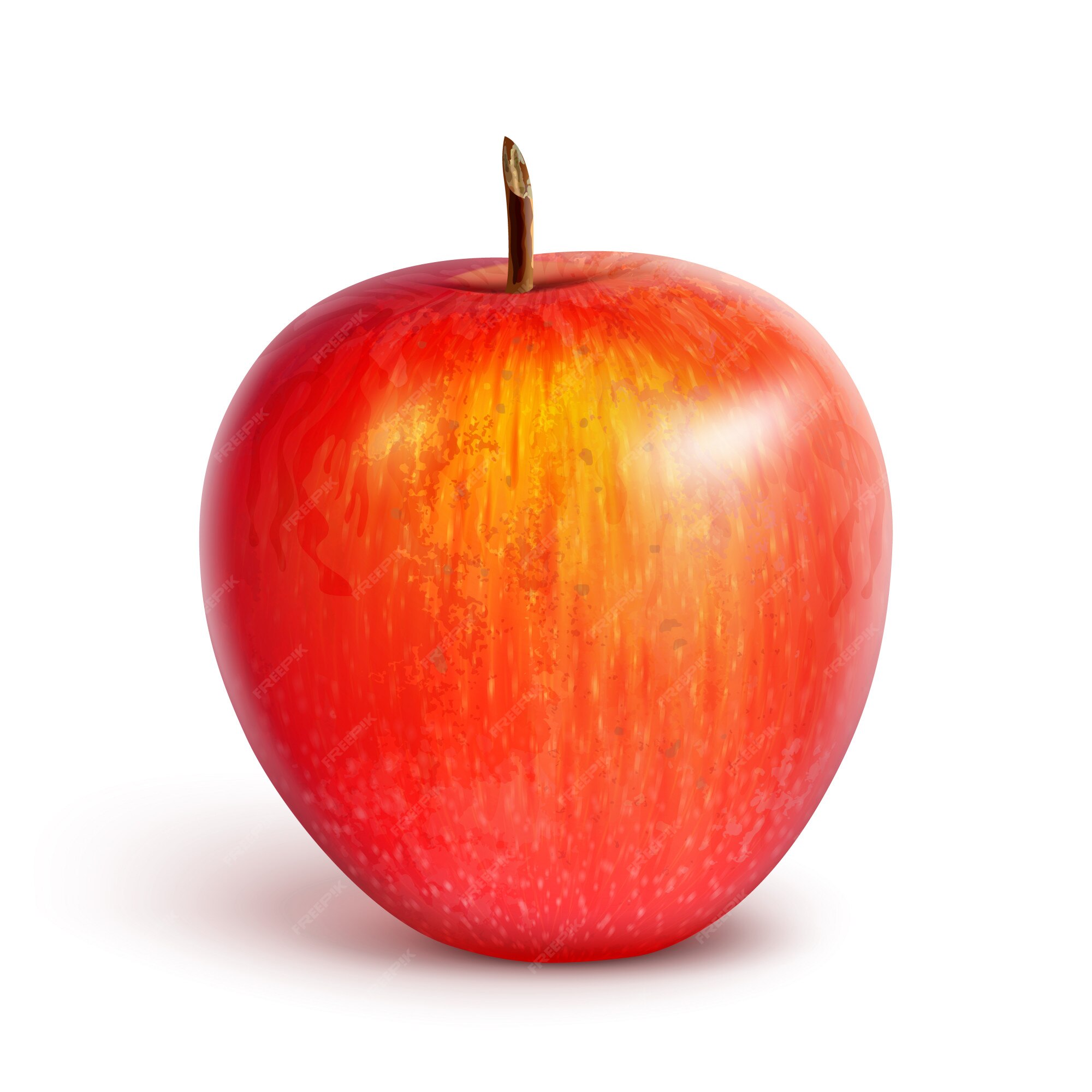 Premium Vector  Red apple vector healthy sweet fruit