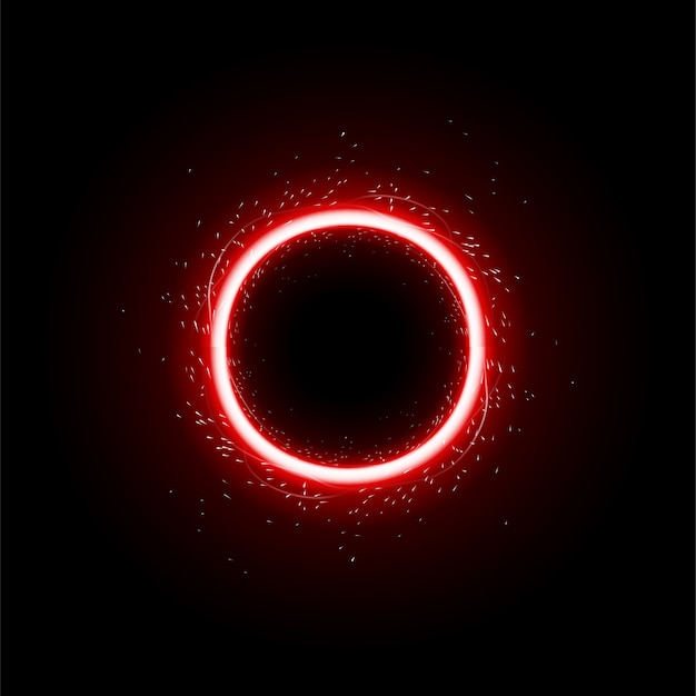 Vector red light circle