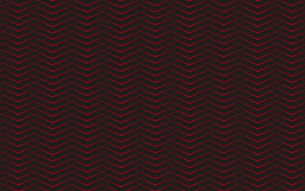 Forme geometriche della linea rossa sul gradiente di colore rosso dello sfondo astratto minimo di terra nera