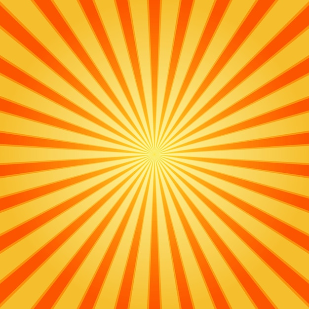 Red lines cartoon style sun burst background