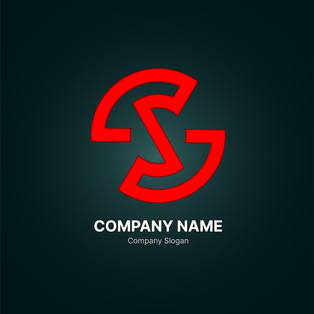 Vector red logo design