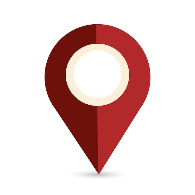 Red maps pin Location map icon Location pin Pin icon vector