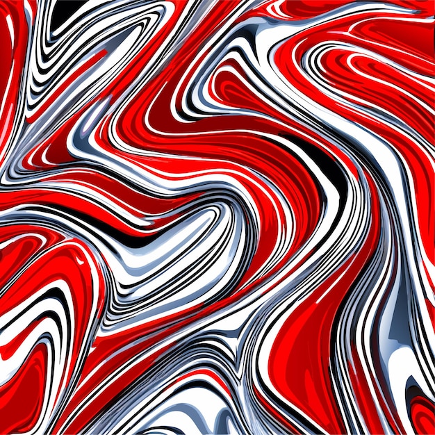 Vector red marble texture with white strokes