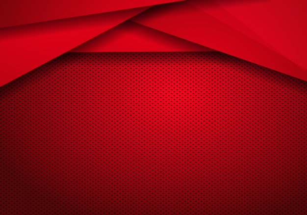 Vector red modern technology design background