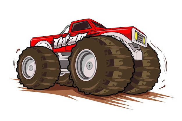 Red monster truck