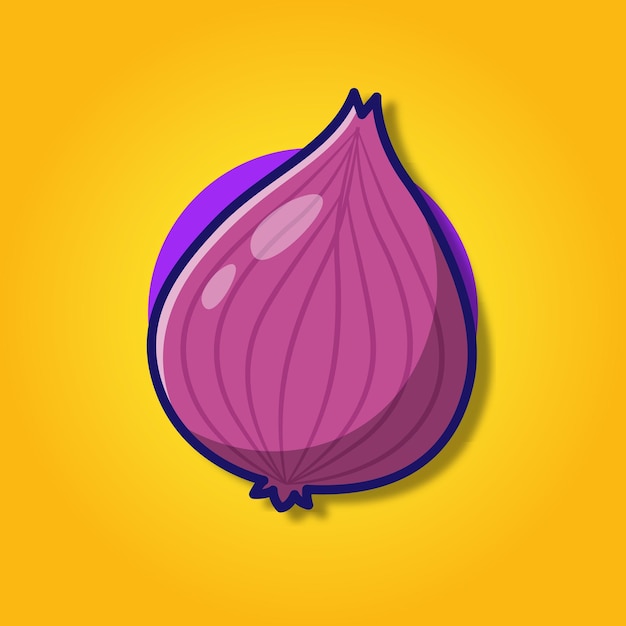 Red Onion Vector Illustratie