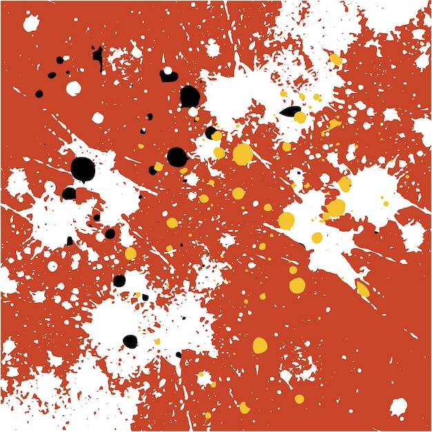 Vector a red and orange background with a lot of yellow and black spots