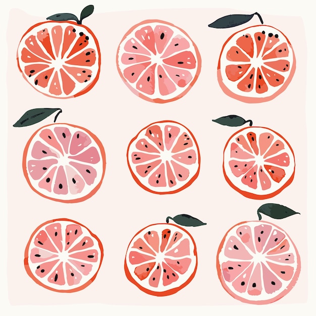 Vector red orange illustration