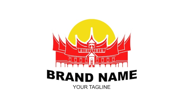 Vector red padang logo