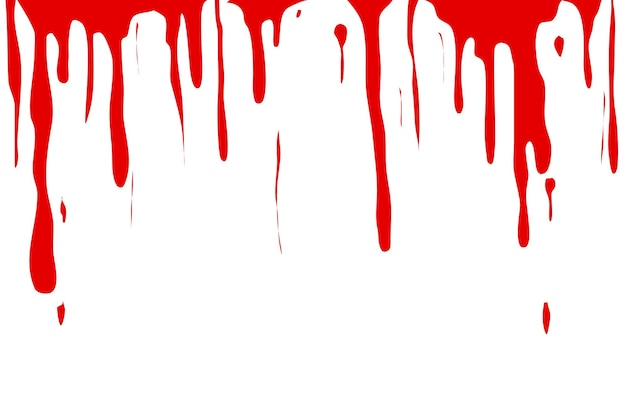 Vector red paint or blood dripping