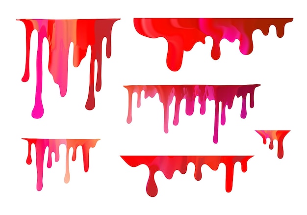 Vector red paint splatter