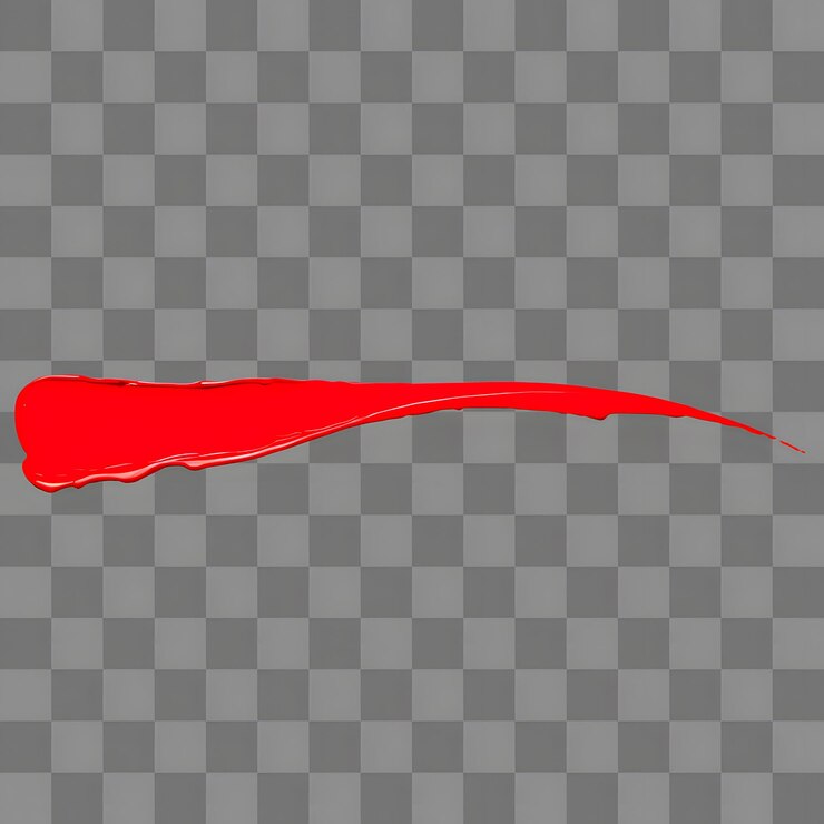 Vector red paint stroke