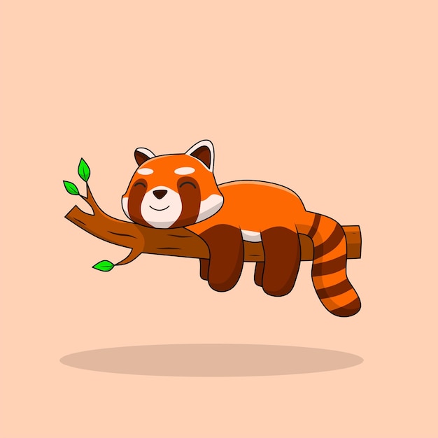 Red panda cartoon