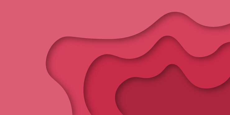 Вектор красная бумага вырезать округлые формы абстрактный фон в современном бумажном стиле для бизнес-презентации