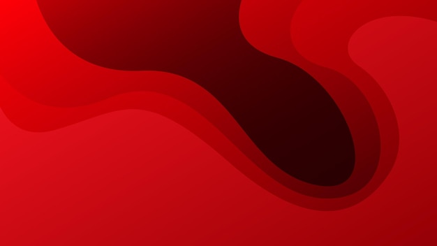 Vettore sfondio in carta rossa con stile minimalista