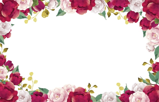 Red Peonies Frame