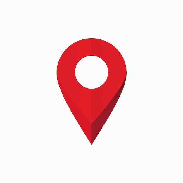 Vector red pin location