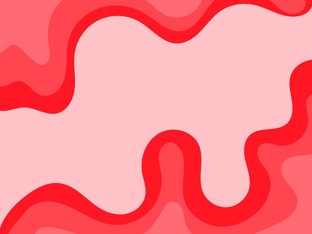 Red and pink background with a wavy line in the middle.