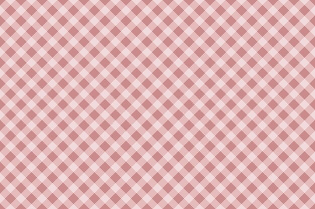 Red plaid table cloth picnic blanket and fabric vector background Abstract gingham pattern