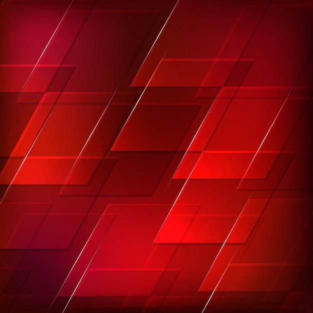 Red polygon abstract background