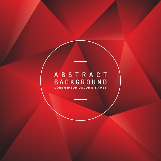 Red polygon background