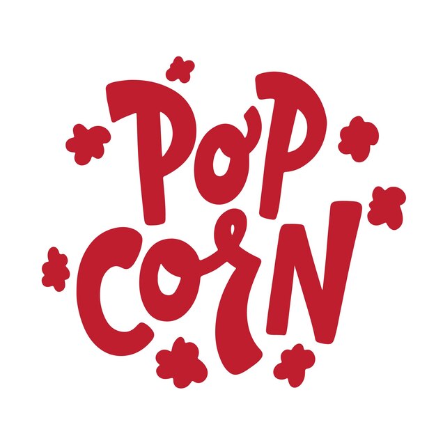 a red pop corn cob is on a white background