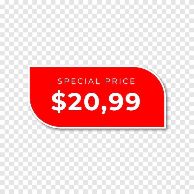 Vector red price tag price tag element vector eps file editable red design template