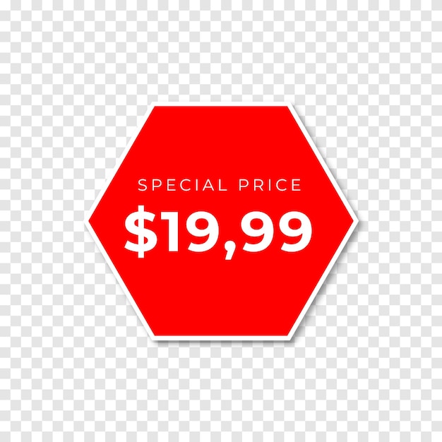 Vector red price tag price tag element vector eps file editable red design template