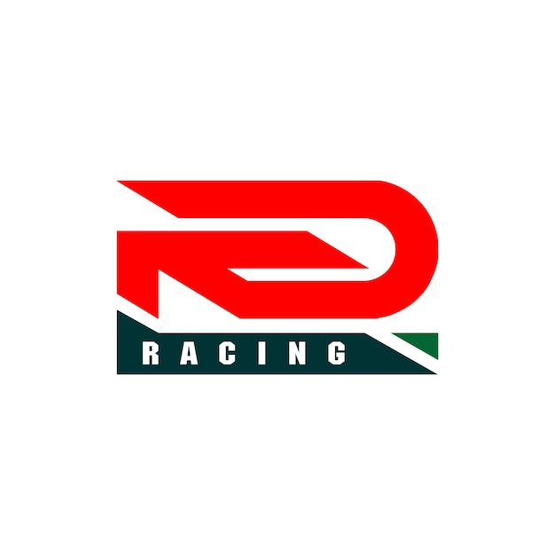 Red racing logo design, can be used for automotive racing team logos and others