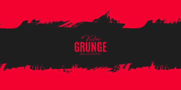 ベクトル 赤いリボン色の抽象的な汚いグランジ広告バナーやポスターの暗い黒の背景デザイン ベクトル ファイル