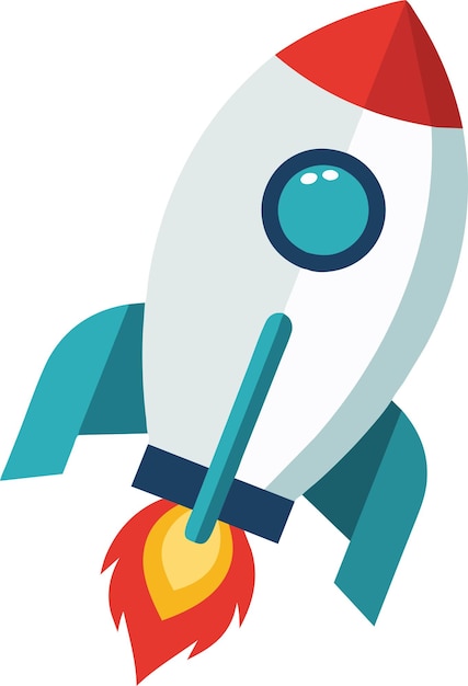 Red rocket pointy icon vector accelerare la crescita del business con questo emblema grafico vettoriale sorprendente